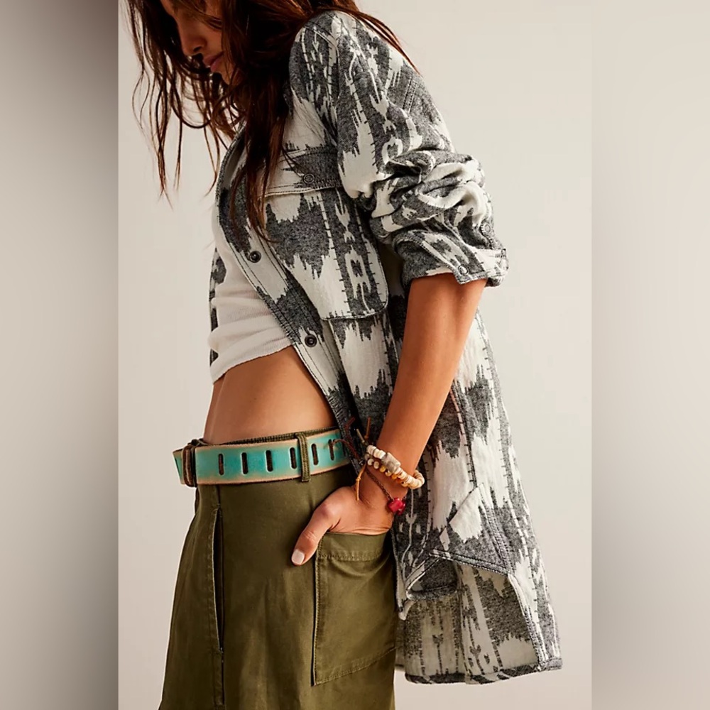 We The Free Izzie Cargo Jacquard Shirt